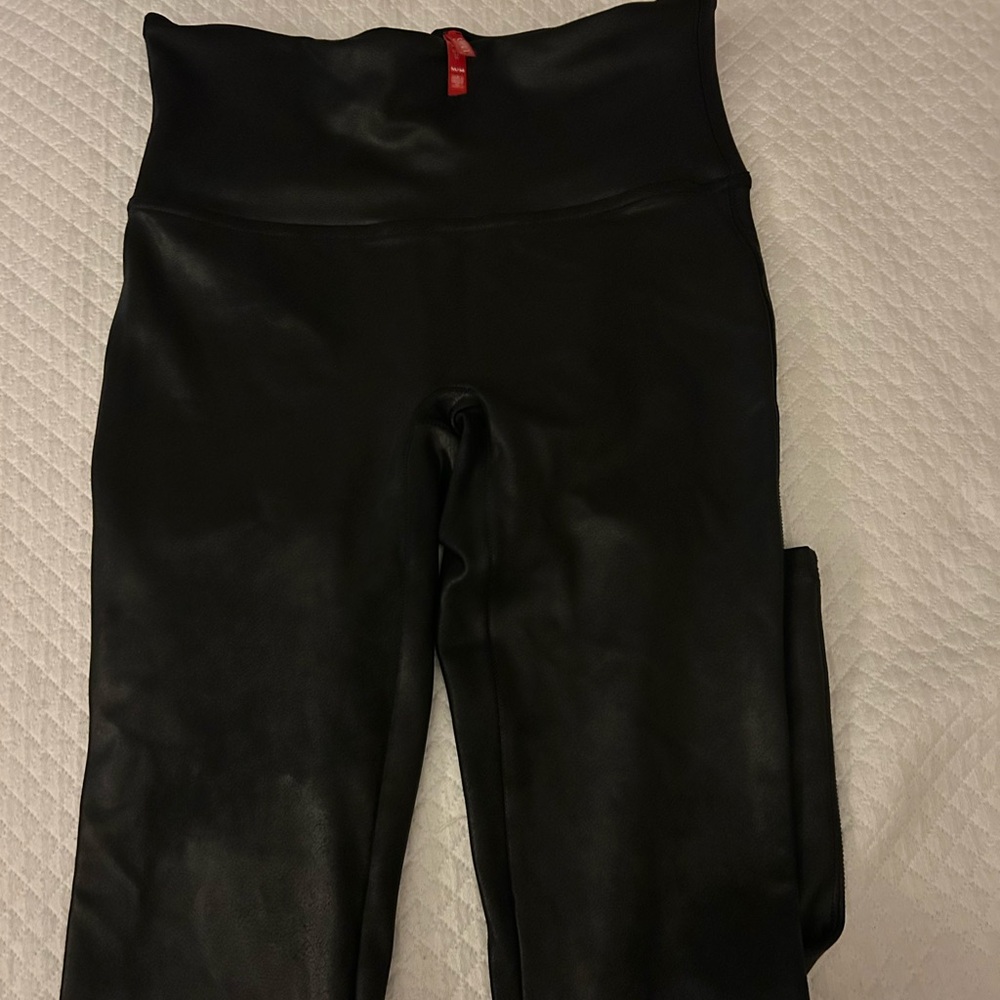 SPANX Shiny Black Leggings